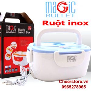 Hộp cơm cắm điện Magic Bullet ruột inox -0