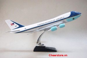 Mô hình máy bay Boeing B747 Air Force One 16cm -0